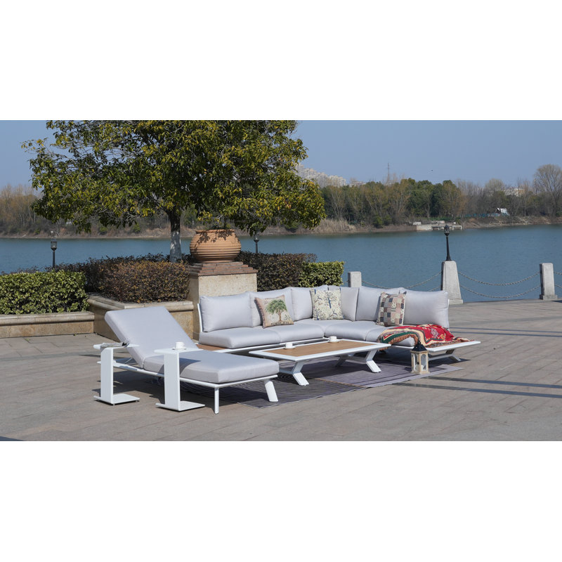 Ensemble de conversation modulaire avec coussins 3 pièces