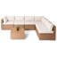 Ensemble de conversation modulaire en métal avec coussins 7 pièces Rashawnda-899494897