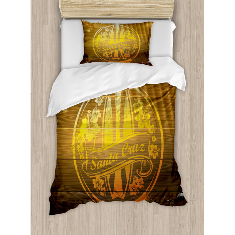 Coastal Polyester Duvet Cover, Twin Duvet Cover + 1 Sham