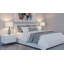 Lampe de table 29 "bleu clair et rouge avec port USB Bitonto