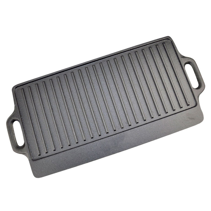 50 cm Non-Stick Cast Iron Reversible Grill / Griddle