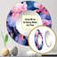 Miroir mural rond en aluminium Dilreet
