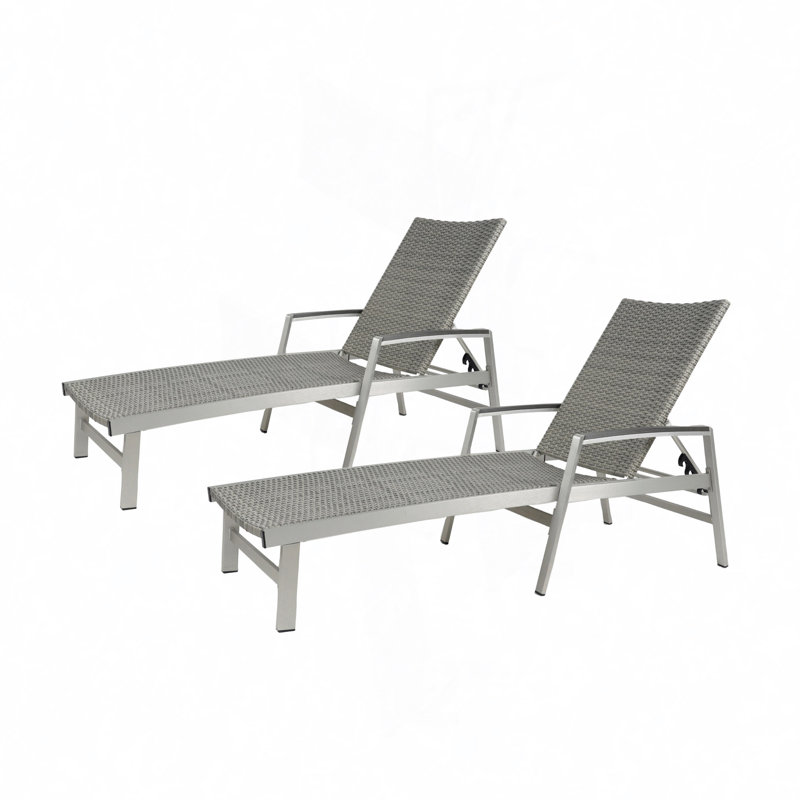 Marin 77.25" Long Reclining Chaise, Dark Gray, 2