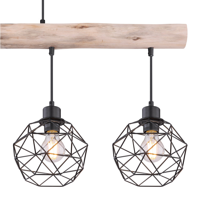 Iowa 4 - Light Black Cluster Pendant