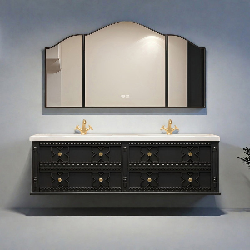 Armoire de salle de bain style français, 67"