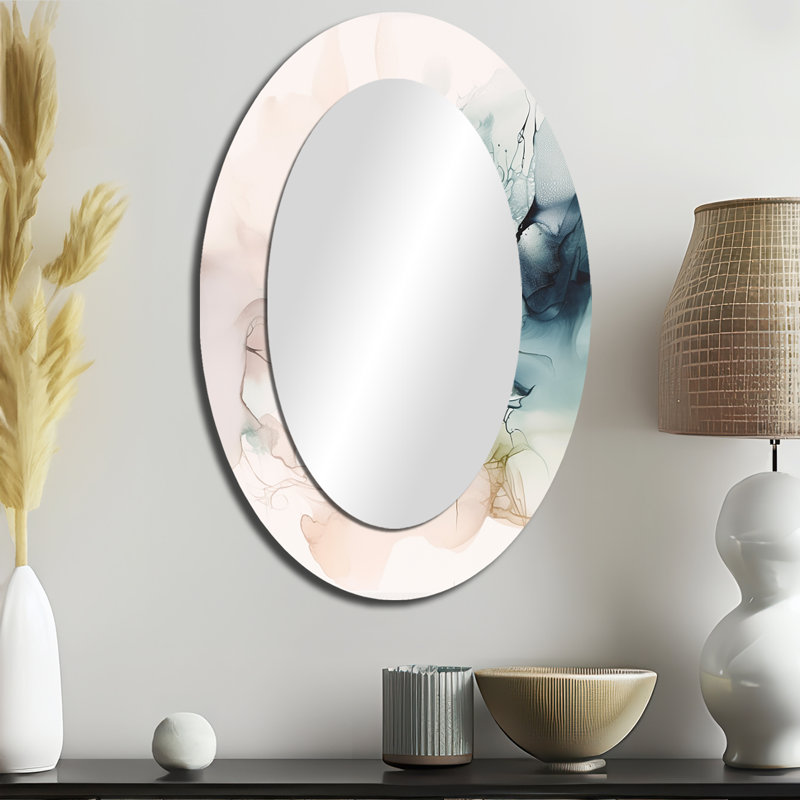 Miroir mural vert et crème Essence Of Modernity IV, 36 po x 24 po