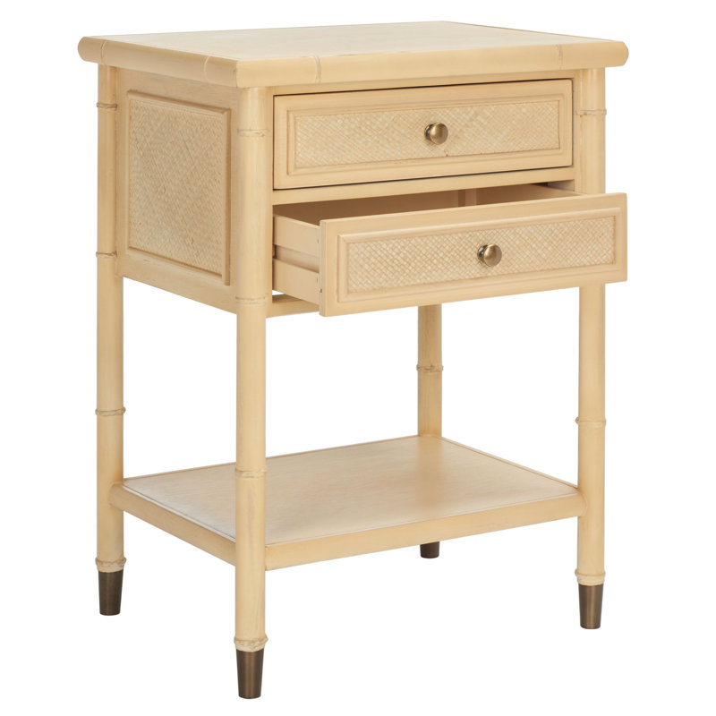 Radium 2 - Drawer End Table, Light Blonde