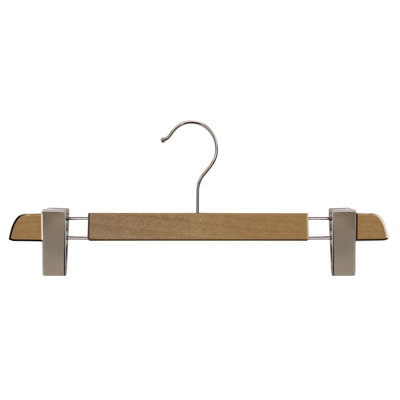 Wood Hangers With Clips for Skirt/Pants