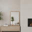 Miroir décoratif blanc rectangulaire en bois massif ondulé de 20 po x 30 po pour la chambre à coucher, la salle de bain, le salon et le vestibule-1885367273-1891079474
