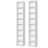 Brenya 8-Tier Thin and Tall Bookshelf with Open Adjustable Shelf-562450329