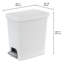 Ensembles de poubelles à pédale 2,7 gallons-99462599