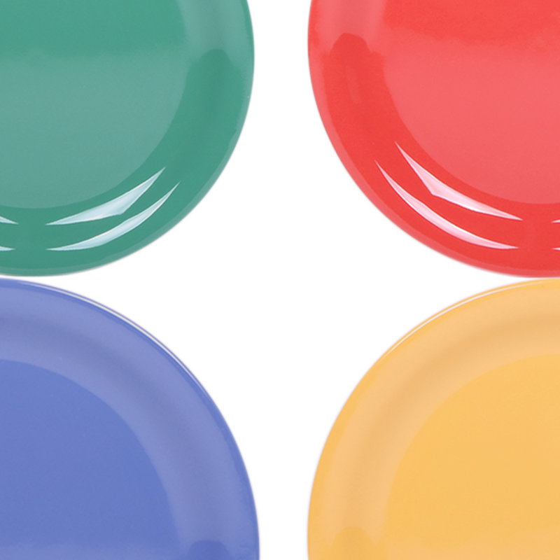 Merced/Brazil 7" Melamine Appetizer Plate, Multicolor