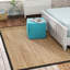 Tapis campagnard en ruppie maritime tissé à plat Nasim-659876051
