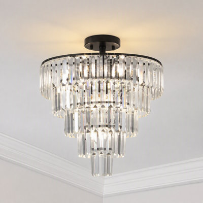 Lustre en cristal 5 niveaux
