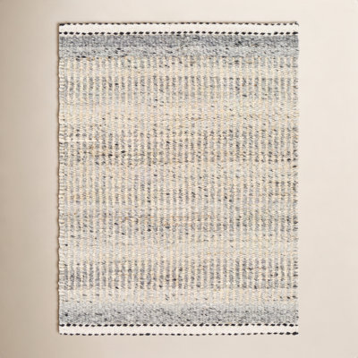 Lessie Hand-Woven Striped Jute Rug
