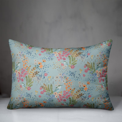 Floral Rectangular Lumbar Cushion