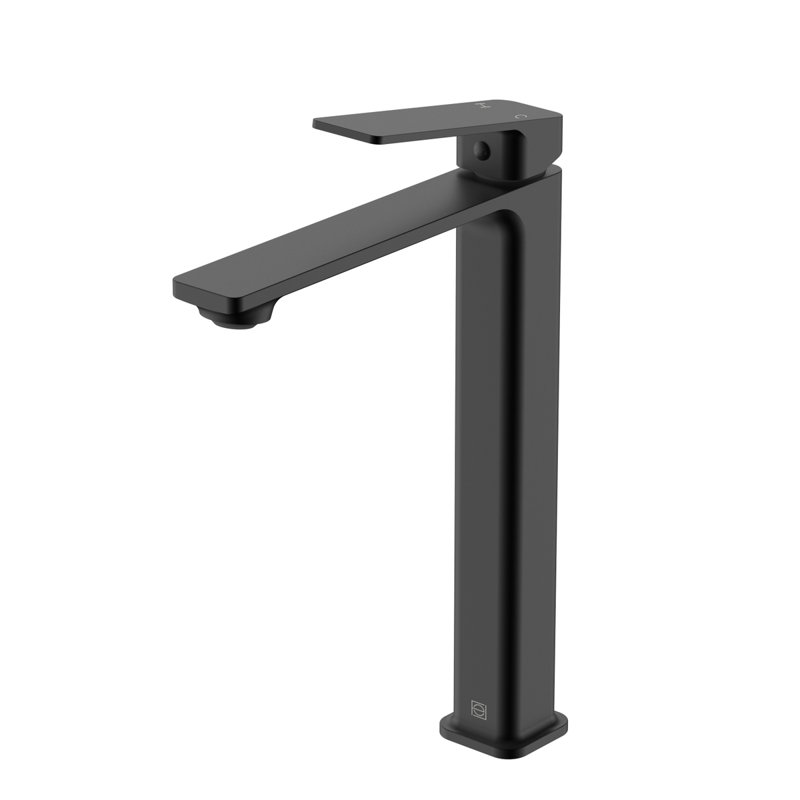 Robinet de salle de bain monotrou Lena, Noir mat