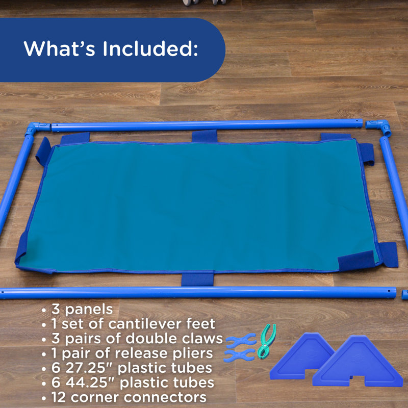 Panneau de jeu rectangulaire - ensemble de 3 - bleu, Bleu / Brun / Vert