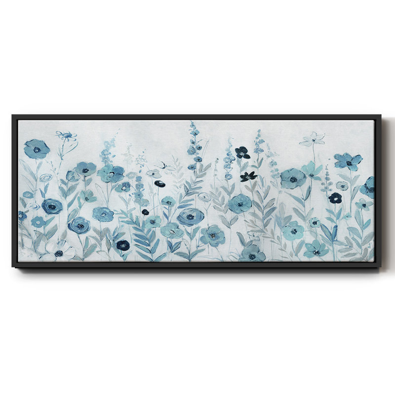 Endless Field of Blue - toile encadrée, H 12 po x l 30 po