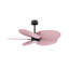 Alessandra Tropical - Five Blade Ceiling Fan - Integrated LED -Matte Black Finish -Light Blue Blades-968185020-968185000