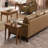 Bin Pull Solid Wood Narrow Side Table in Candleglow