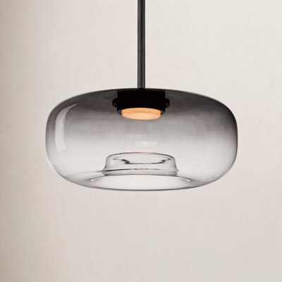 Daysy Single Light Glass Steel Dimmable Pendant