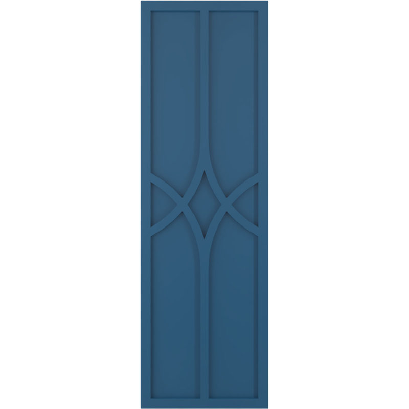 Volets en PVC True Fit, 12", Bleu séjour, 71"