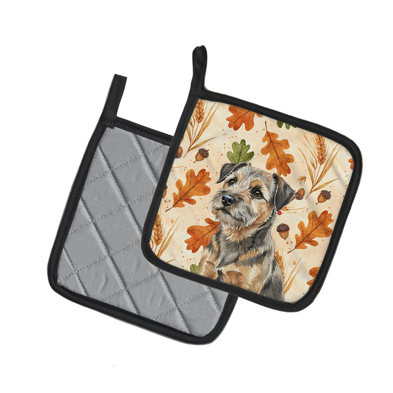 Paire de porte-casseroles à grippe et brun clair