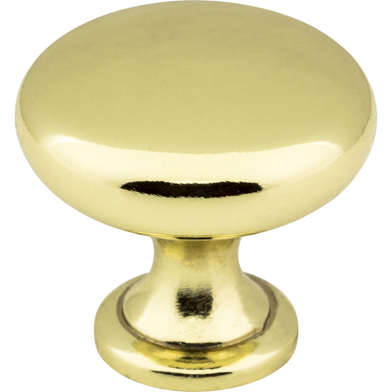 Poignée champignon Madison 1 3/16 po de diamètre, Laiton poli