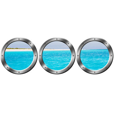 Nautical & Beach Non-Wall Damaging Wall Decal