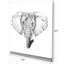 «Elephant in Black and White», reproduction d'art sur toile tendue-29496736