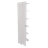 Corner Cabinet Womppi, Five Open Shelves, Single Door, White Finish-1895481562-1895481554