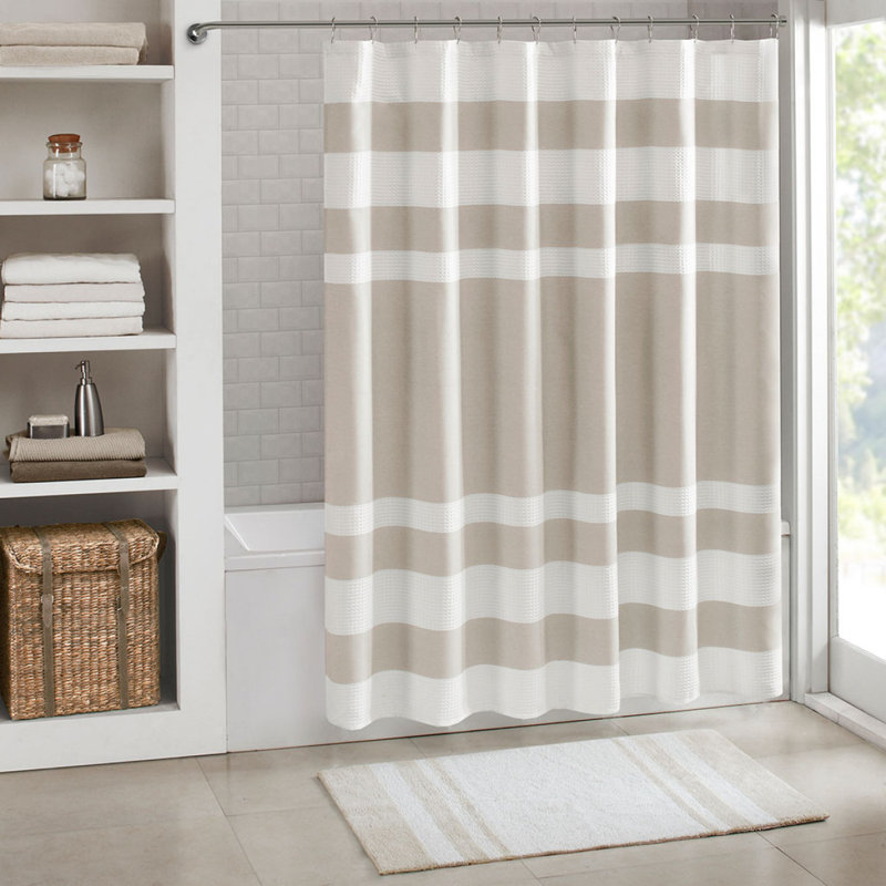 Rideau de douche avec traitement 3M, Taupe, L 72,05 po x L 72,05 po