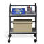 Zaylee 44.7cm W Metal Shelving Unit with Wheels-1675128247