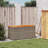 Acacia Steel/Solid Wood/Wicker Deck Box-103397024