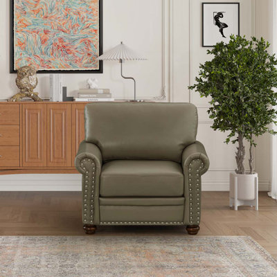 Fauteuil d'appoint en similicuir