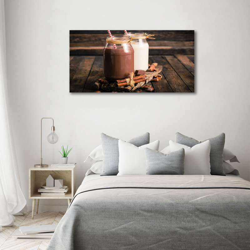 Cocktails In Jars - No Frame Print on Glass, Canvas, 70cm H x 140cm W x 2cm D