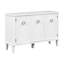 Simple armoire blanche avec portes solides, rangement spacieux pour la chambre à coucher et le bureau - Intérieur spacieux, finition adaptée aux différentes pièces-1446449332
