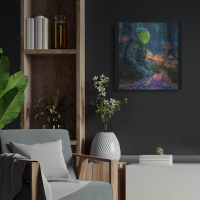  Art mural en métal 24 po x 24 po «Forest of theparted» par Ann Klee