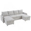Canapé-lit convertible avec canapé-lit modulaire en U 109,5 po-2093988601