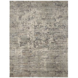 Hendricksen Southwestern Area Rug in Gray