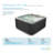 Revitalize 6-Person 28-Jet Lounger Hot Tub with Ice Bucket and Ozonator 