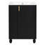 Meuble-lavabo 24 po avec lavabo, armoire de salle de bain avec tablette de porte, rangement latéral ouvert, structure en bois massif, porte à fermeture douce-309646860