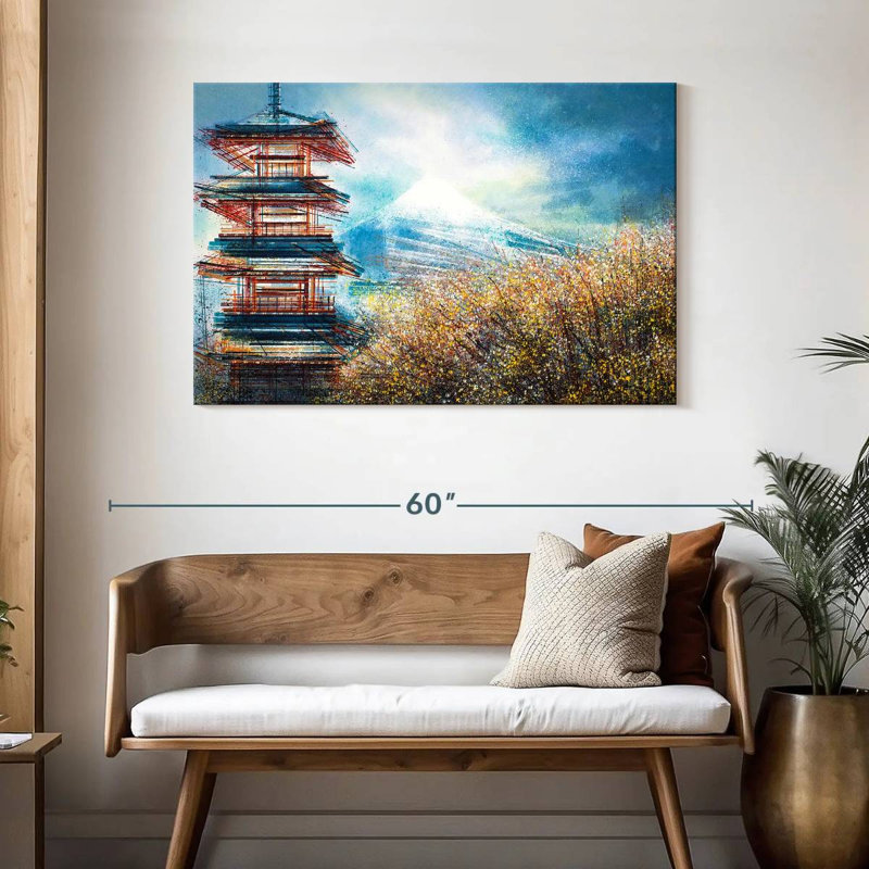 Adella Japan - Mount Fuji In Autumn, 30" H x 45" W