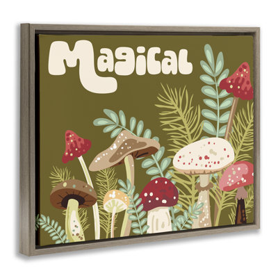 "Magical Botanical Mushroom", art mural encadré par Diane Labombarbe