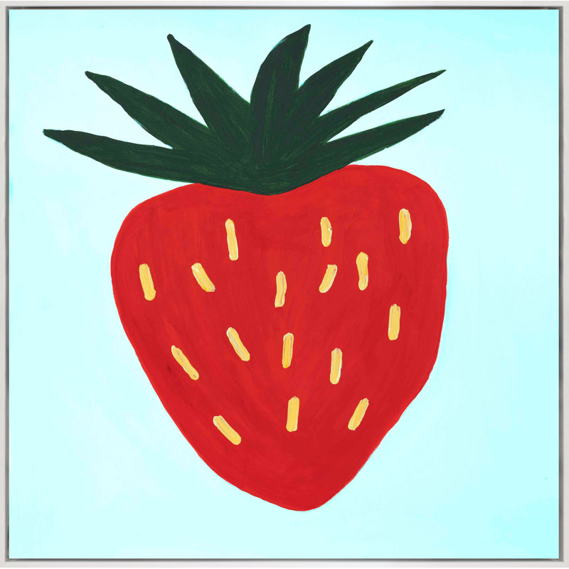 Fruit Salad by Yaffa G - Print on Canvas, 51" H x 51" W, Gray Framed