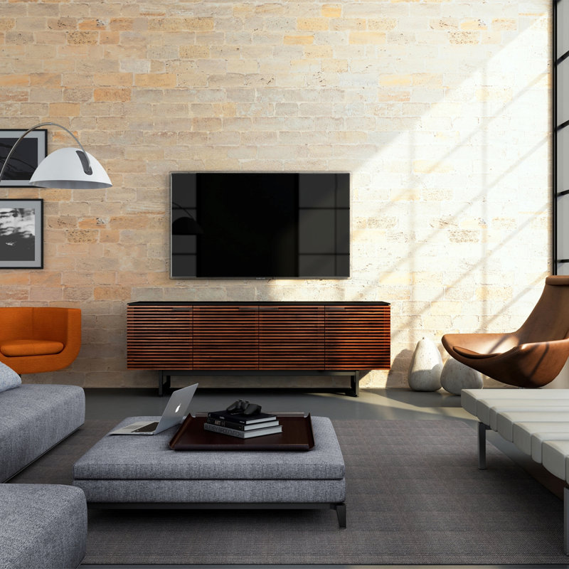 Corridor Media Console, Chocolate Stained Walnut