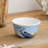 Coastal Birds Ice Cream Bowls Set of 4, Ceramic 5.25" Assorted artist-designed Shore Birds, Blue Sky Wetland Scenes, Dishwasher Safe Coastal Dessert Bowls