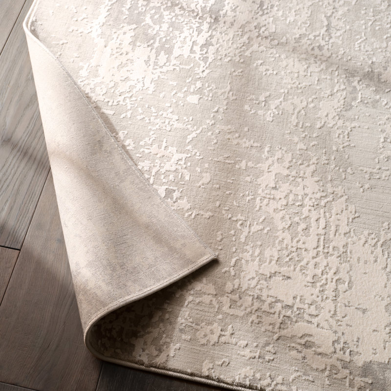 Manzi Abstract Indoor Rug, Round 7' x 10''
