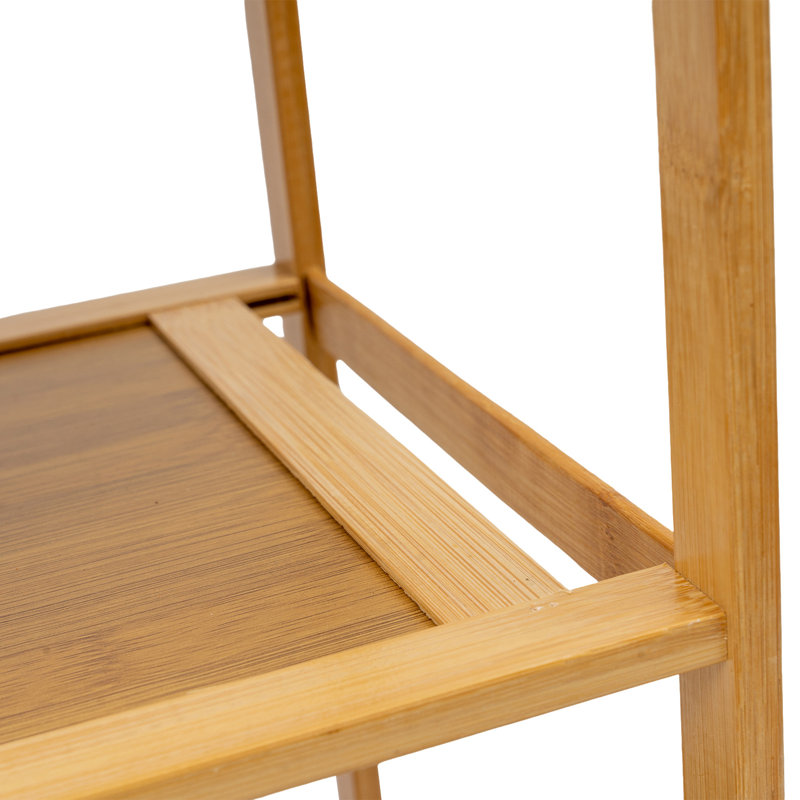 5-Tier 15 Pair Solid Bamboo Shoe Rack
